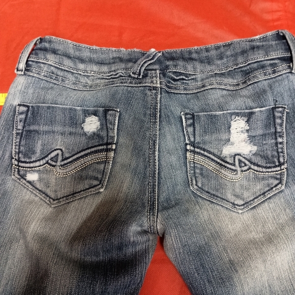 Distressed Blue Jeans for Women - Picture 10 of 17